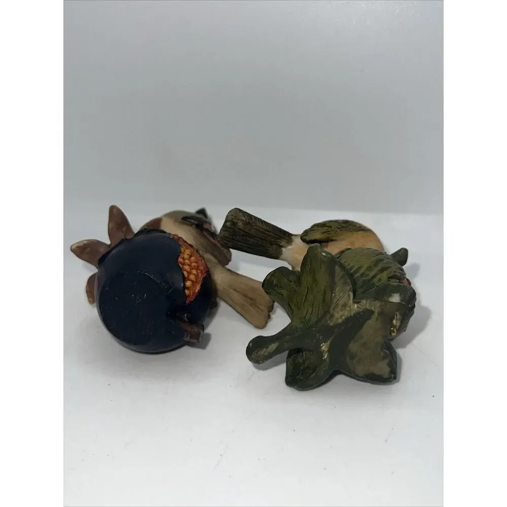 Vintage Sparrow & Songbird Detailed Birds Bird Figurines‎ Resin Decor Ornaments